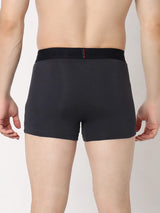 Underjeans By Spykar Men Premium Grey & Maroon Cotton Blend Regular Fit Trunk - Pack Of 2