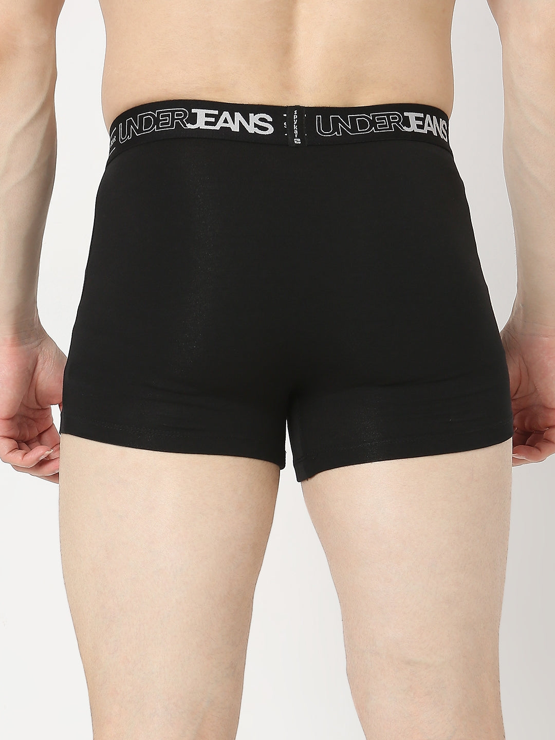 Underjeans by Spykar Men Premium Pack of 2 Black - Red Trunk