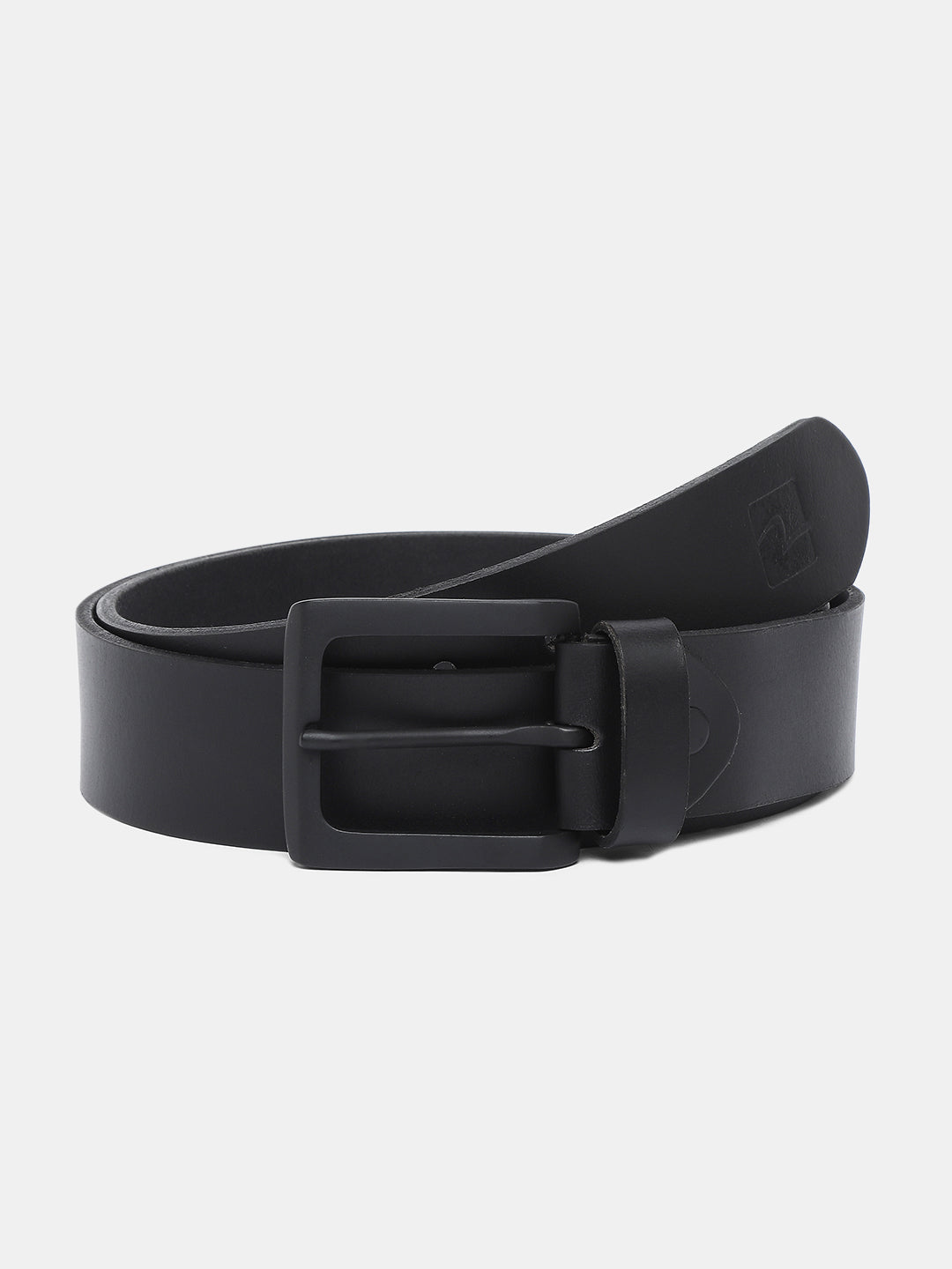 Spykar Men Black Leather Belt