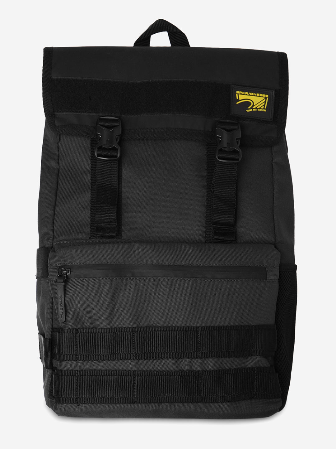 Spykar Black Casual Traveler Backpacks