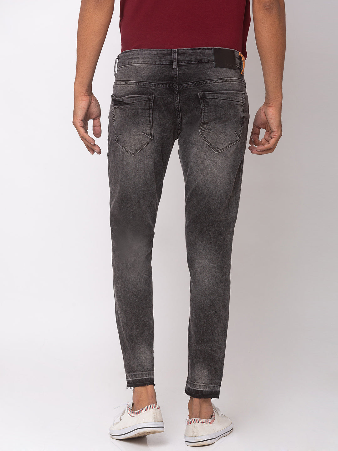 Spykar Black Cotton Men Jeans (Kano)