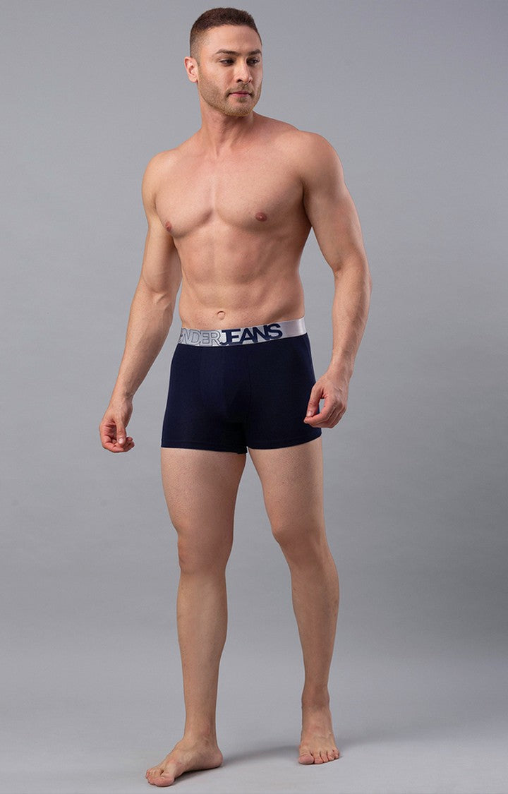 Underjeans By Spykar Men Navy Blue Trunks