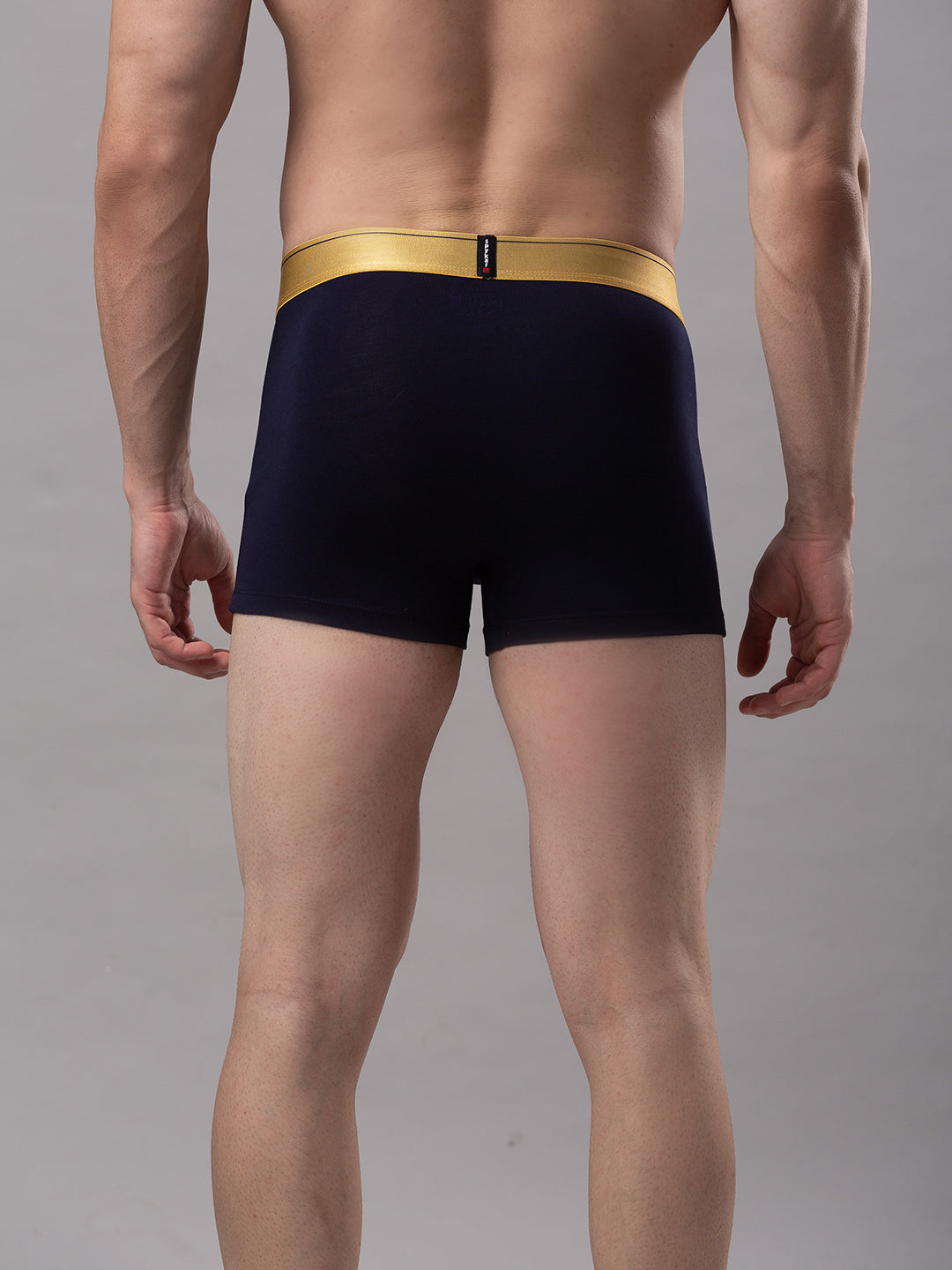 Underjeans By Spykar Men Premium Navy Cotton Blend Trunk