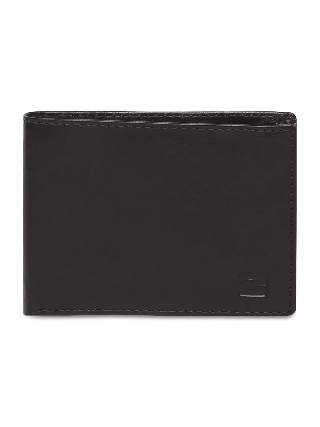 Spykar Men Brown Leather Bi-Fold Wallet