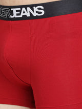 Men Premium Maroon & Navy Blue Cotton Blend Trunk - Pack Of 2- Underjeans By Spykar