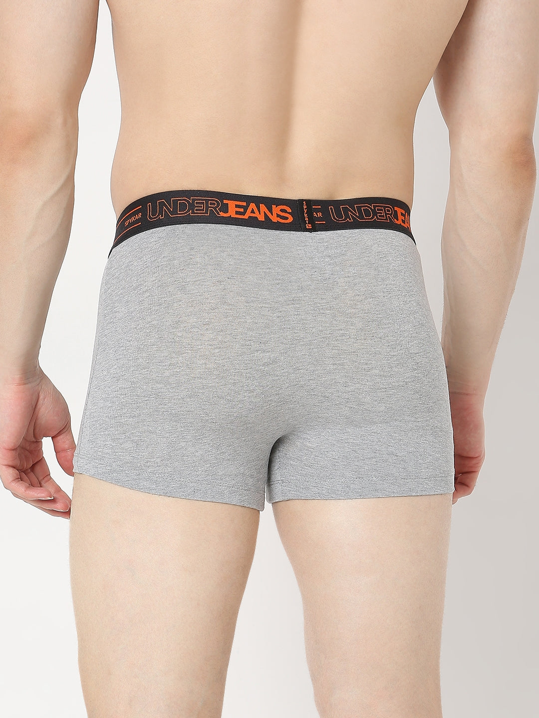 Underjeans by Spykar Men Premium Grey Melange Trunk