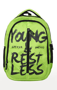 Spykar Green Printed Backpack