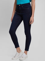 Spykar Women Dark Blue Lycra Super Skinny Fit Ankle Length Jeans (Alexa)