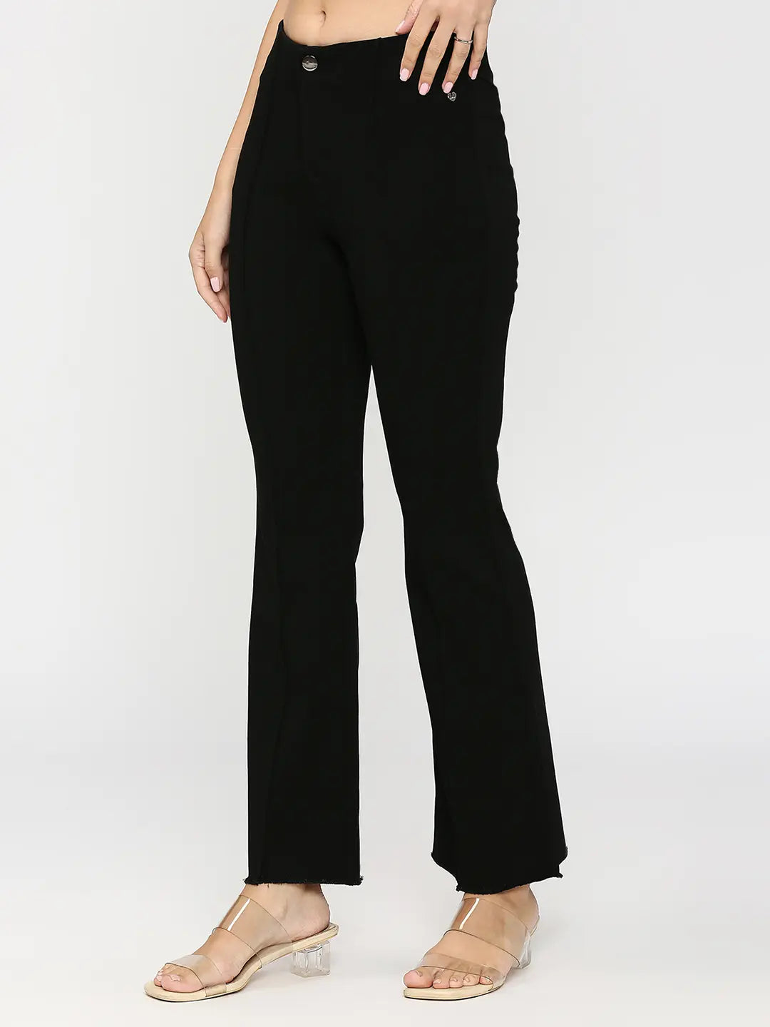 Mid-Rise Ankle-Length Pants