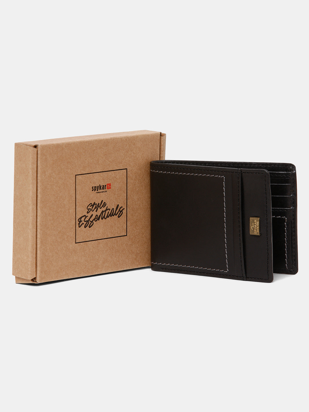 Spykar Men Black Leather Wallet