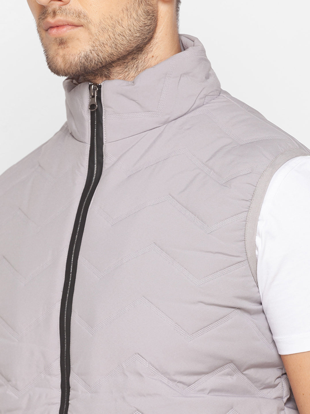 Spykar Grey Polyester Men Jacket