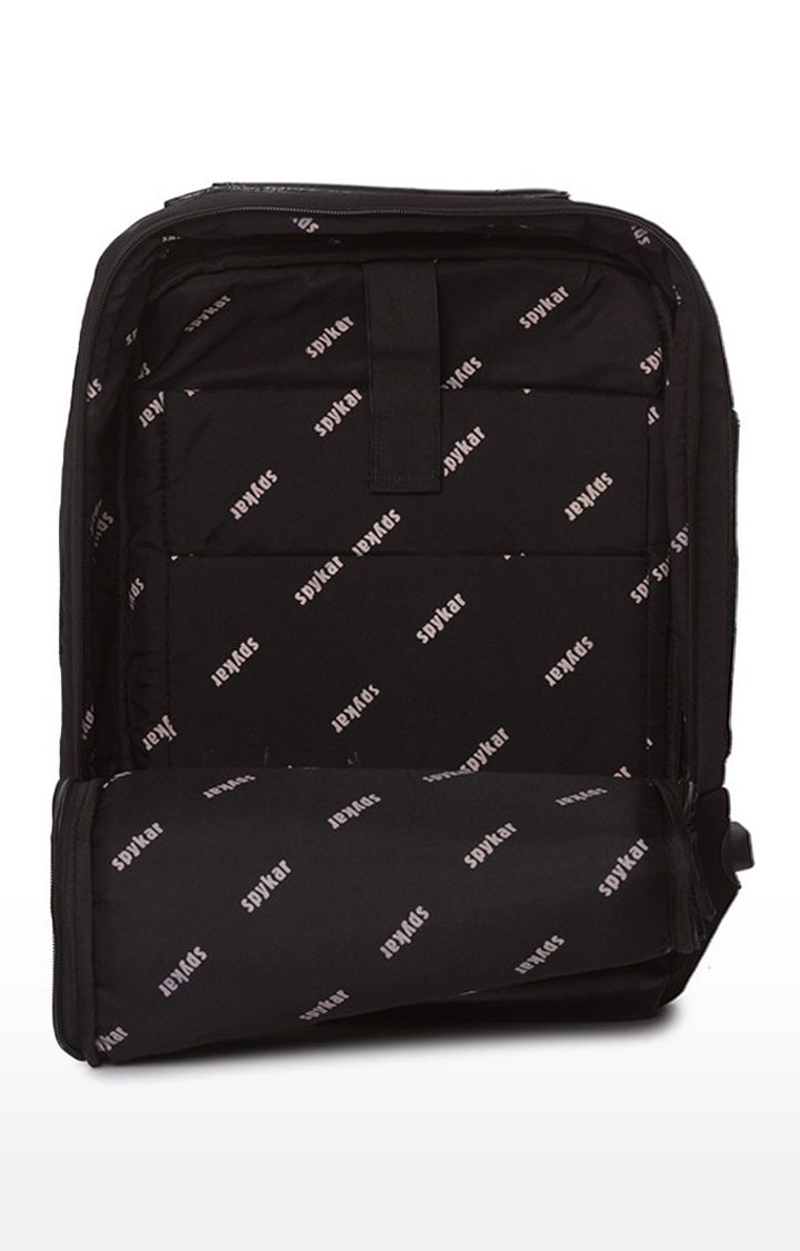 Spykar Black Polyster Backpack