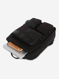 Spykar Black Canvas Traveler Backpacks