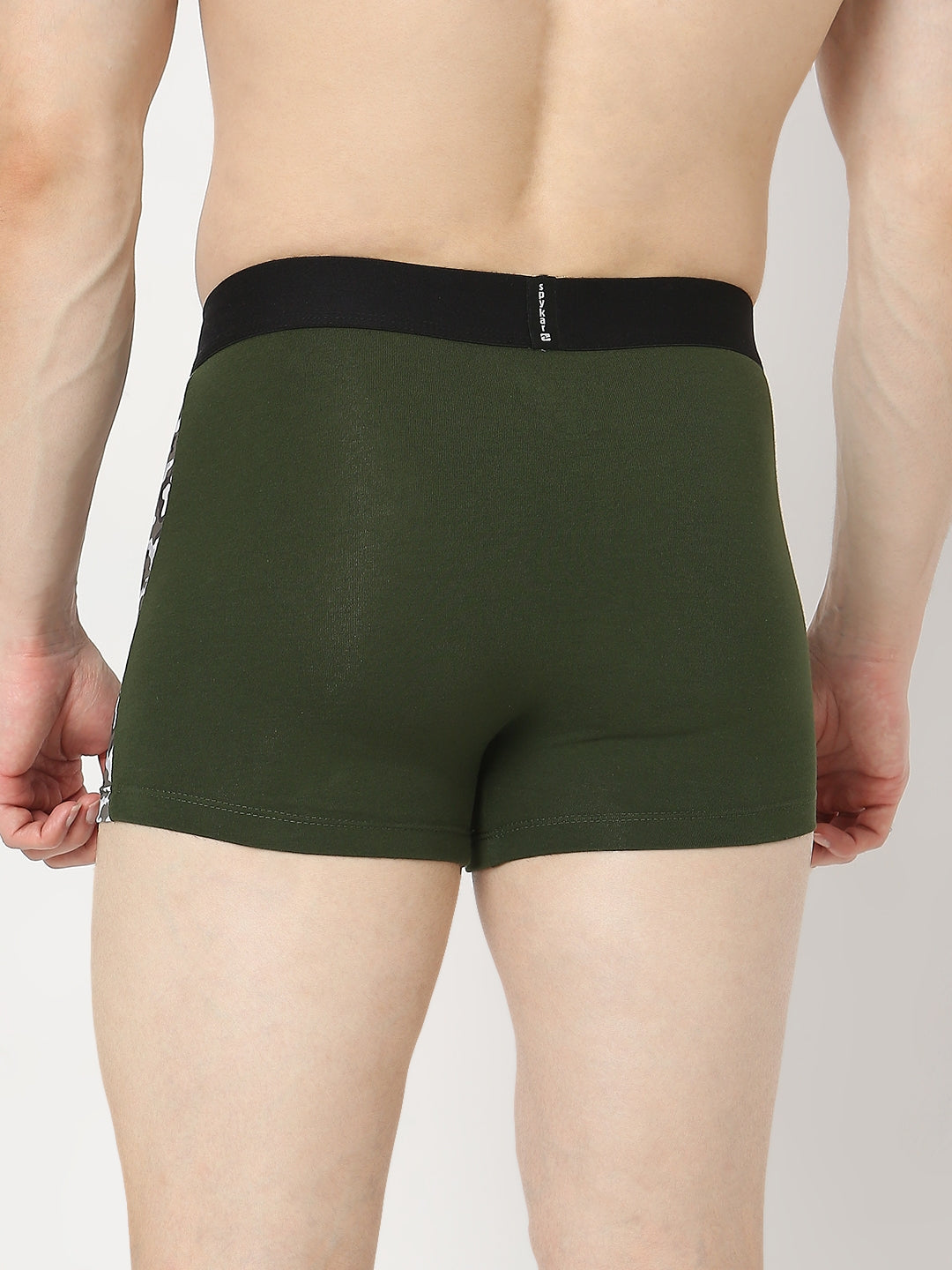Underjeans by Spykar Men Premium Pack of 2 Grey - Olive Trunk