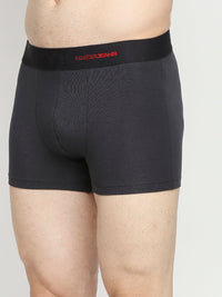Men Premium Cotton Blend Dark Grey Trunk- Underjeans By Spykar