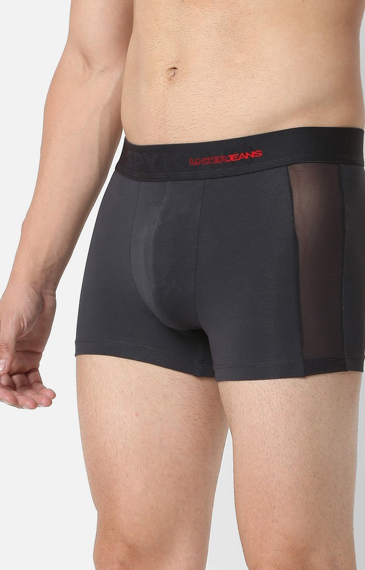 Underjeans By Spykar Men Premium Grey Cotton Trunk