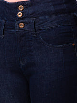 Spykar Women Dark Blue Lycra Skinny Fit Regular Length Jeans (Adora)