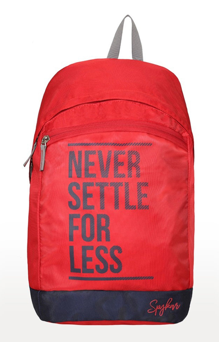 Spykar Red Printed Backpack