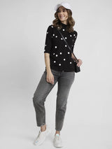Spykar Women Charcoal Grey Cotton Mom Fit Ankle Length Clean look Jeans -(Amora)