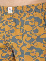 Underjeans By Spykar Men Premium Yellow Cotton Blend Regular Fit Boxer Shorts