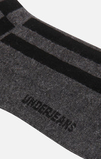 Men Premium Anthra Ankle Length (Non Terry) Single Pair Of Socks- Underjeans By Spykar