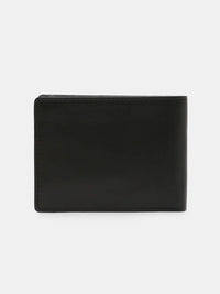 Spykar Black Leather Belt & Wallet Combo
