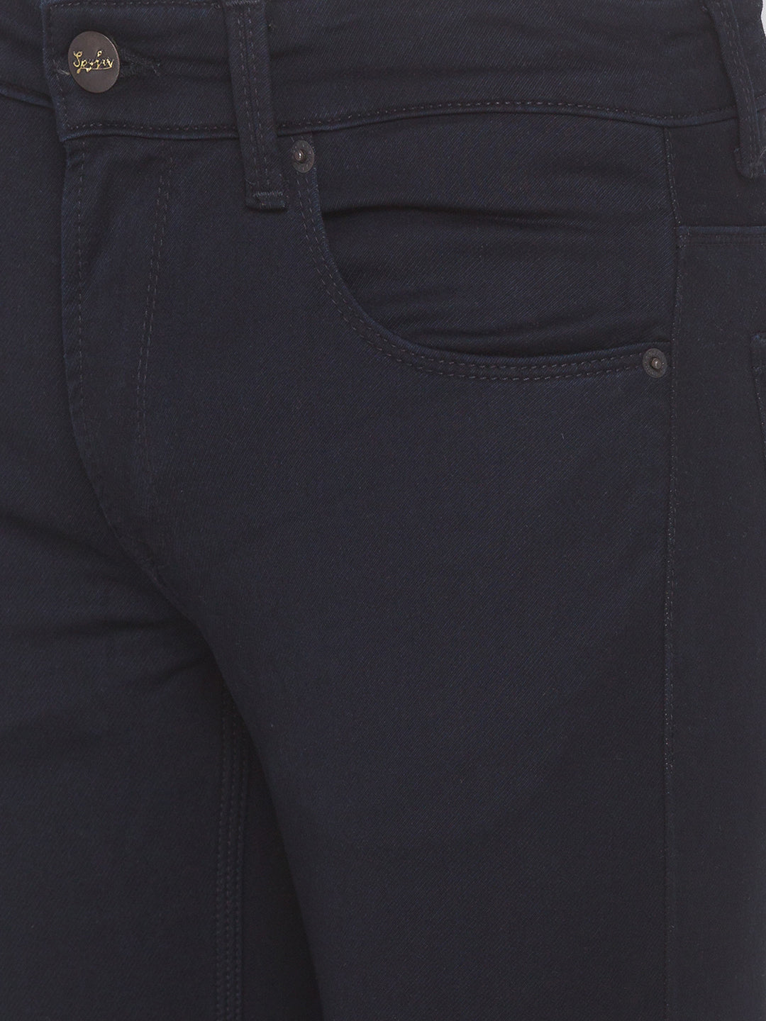 Spykar Men Blue Super Slim Fit Tapered length Jeans (Super Skinny)