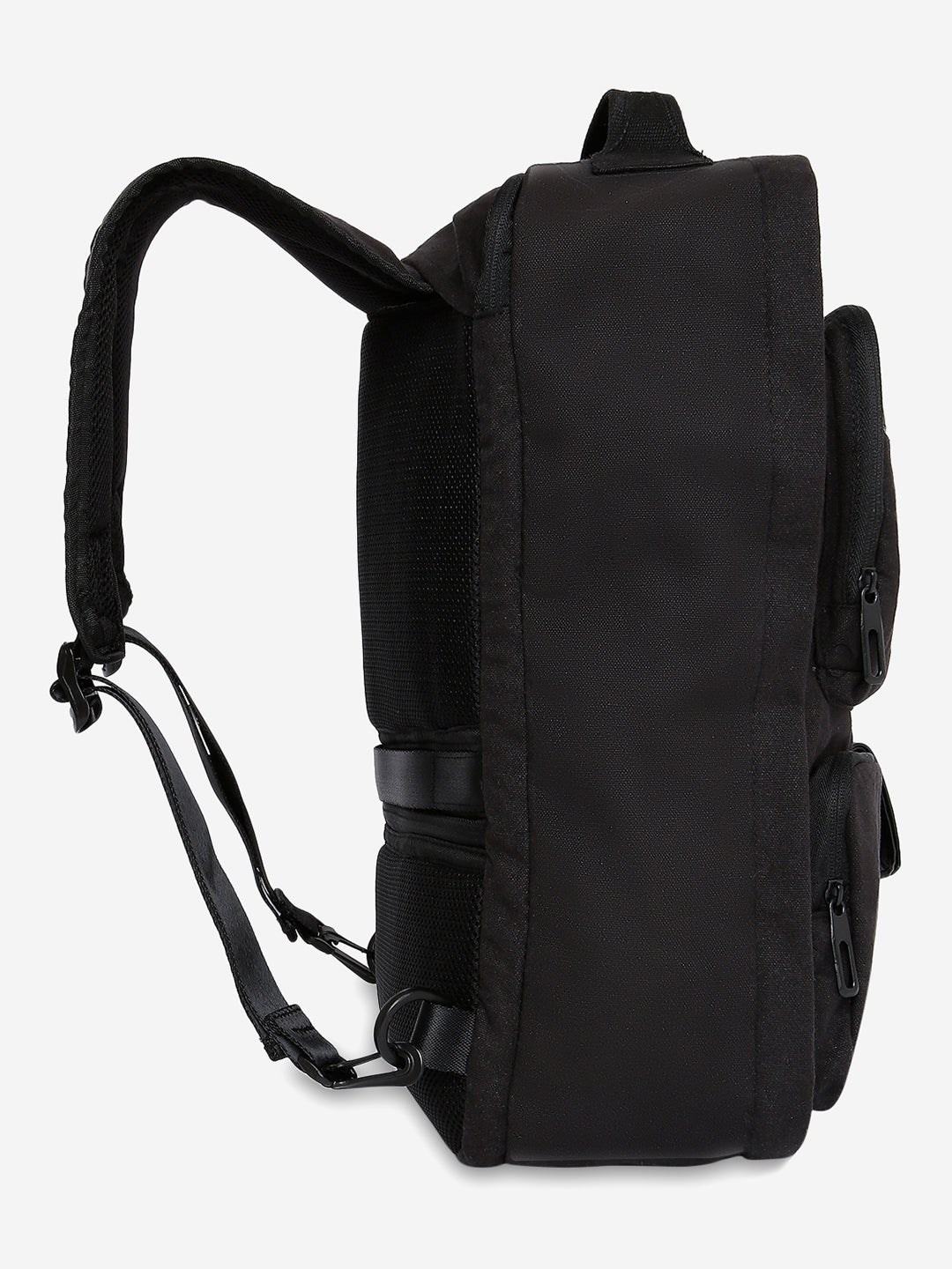 Spykar Black Canvas Traveler Backpacks