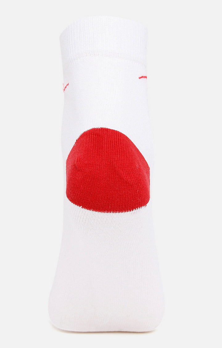 Spykar Green and Red Cotton Ankle Length Socks - Pack Of 2