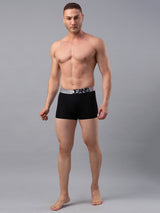Underjeans By Spykar Men Premium Black Cotton Blend Trunk