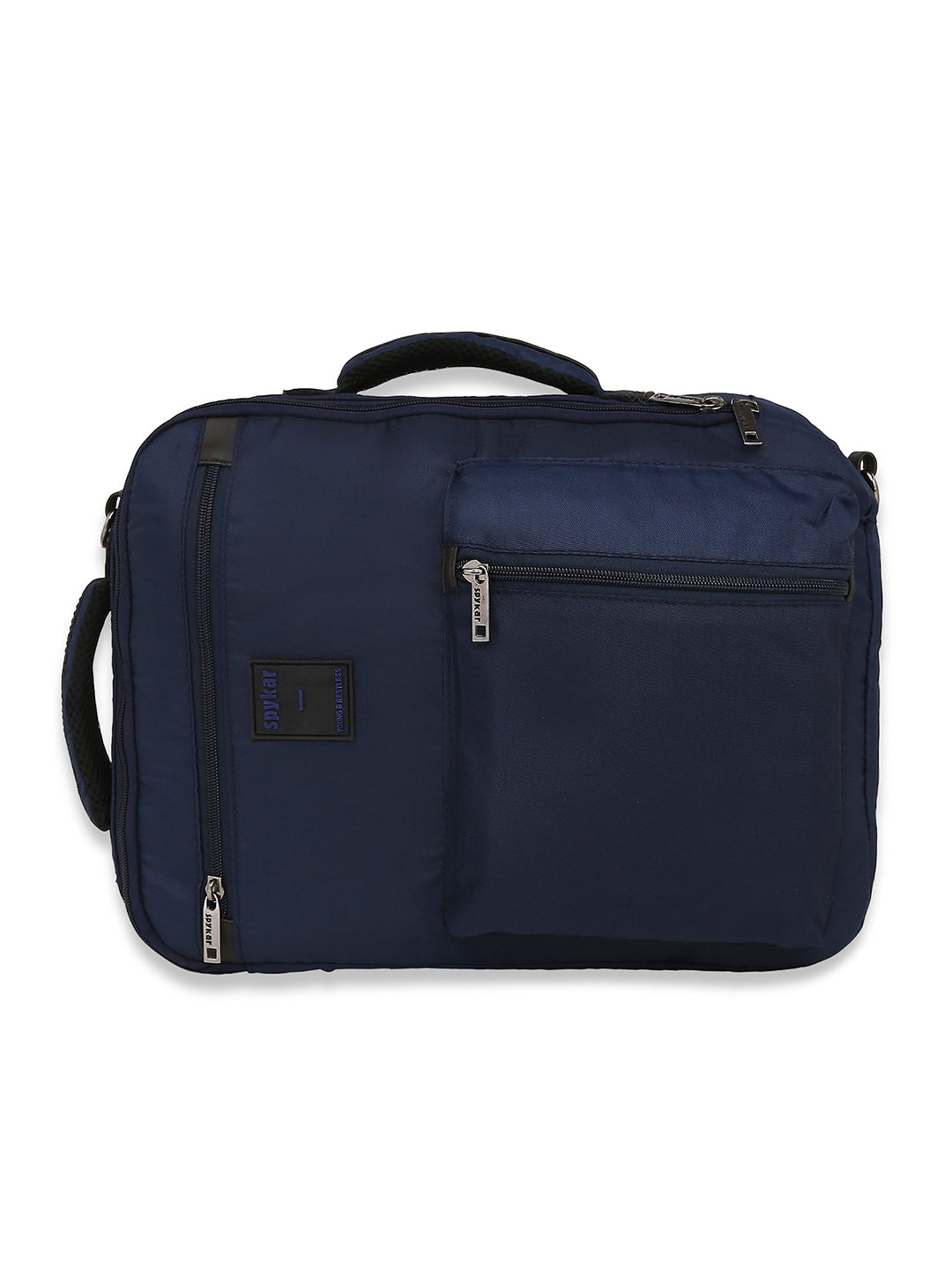 Spykar Navy Blue Polyester Backpacks