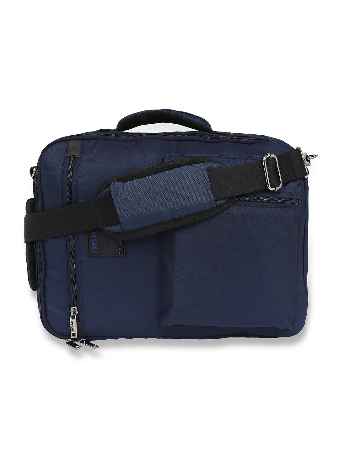 Spykar Navy Blue Polyester Backpacks