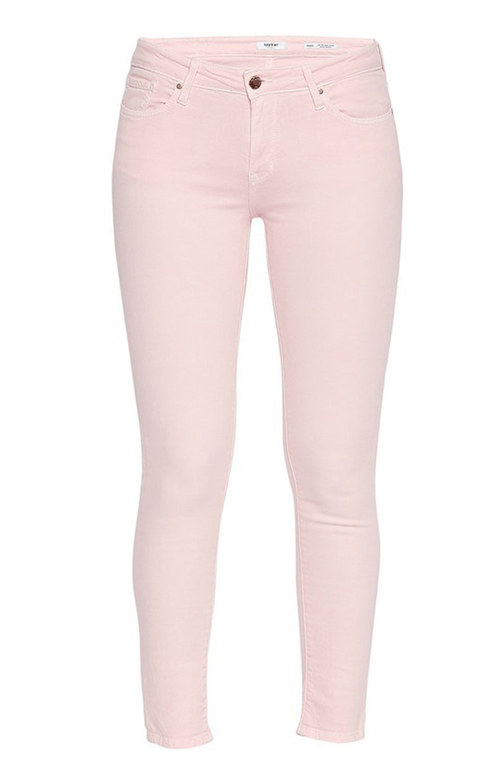 Spykar Women Pink Cotton Super Skinny Fit Regular Length Jeans (Alicia)