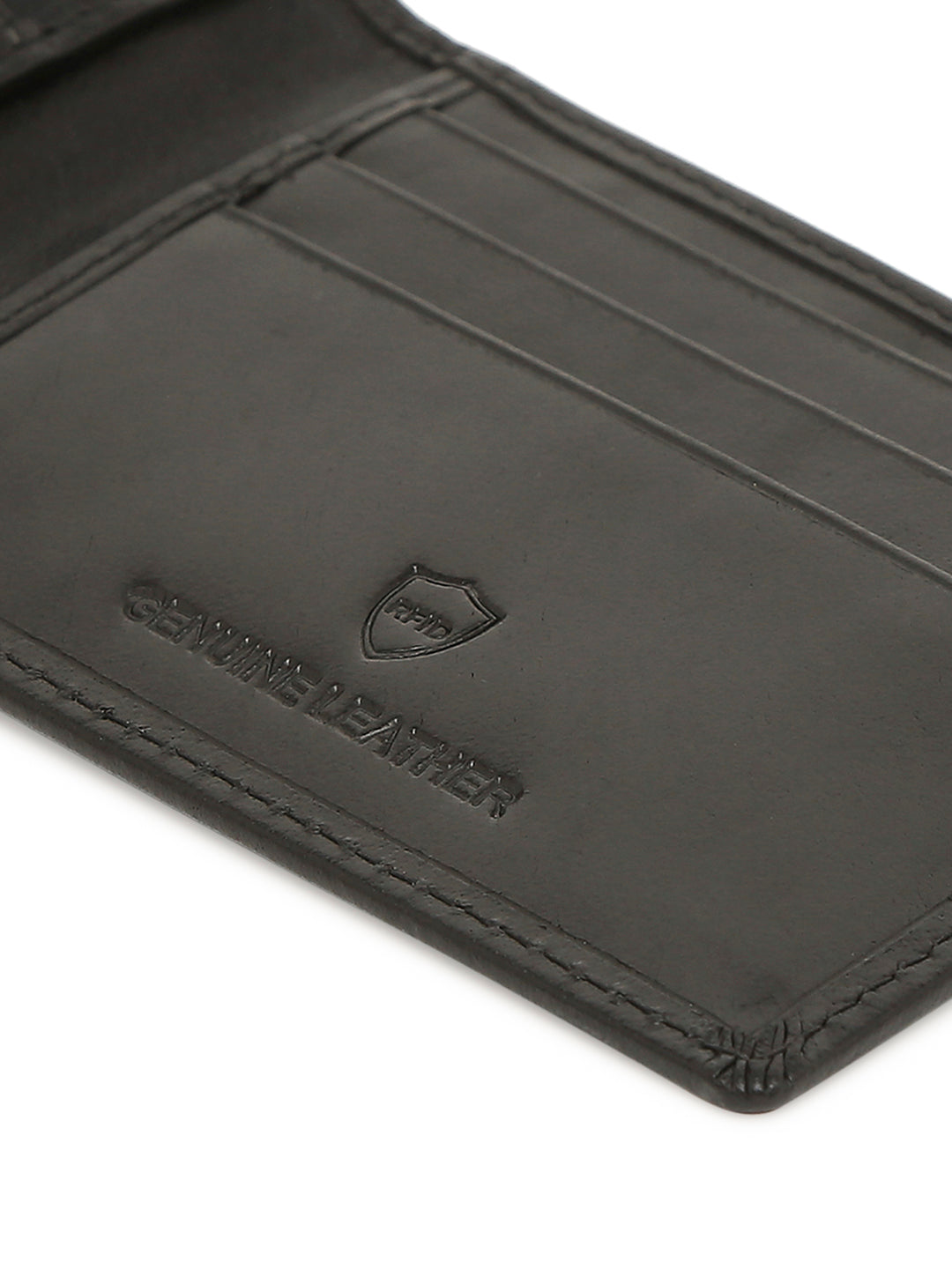 Spykar Black Leather Wallet