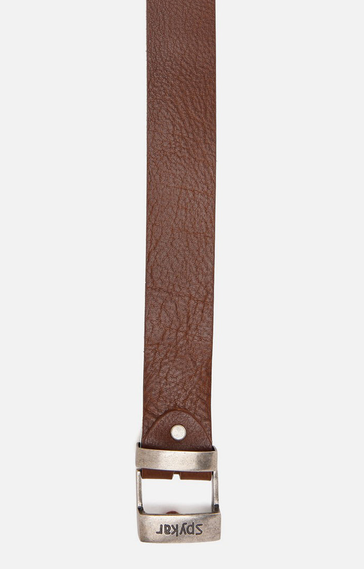 Spykar Men Brown Genuine Leather Belt