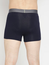 Men Premium Yellow & Navy Blue Cotton Blend Trunk - Pack Of 2- Underjeans By Spykar