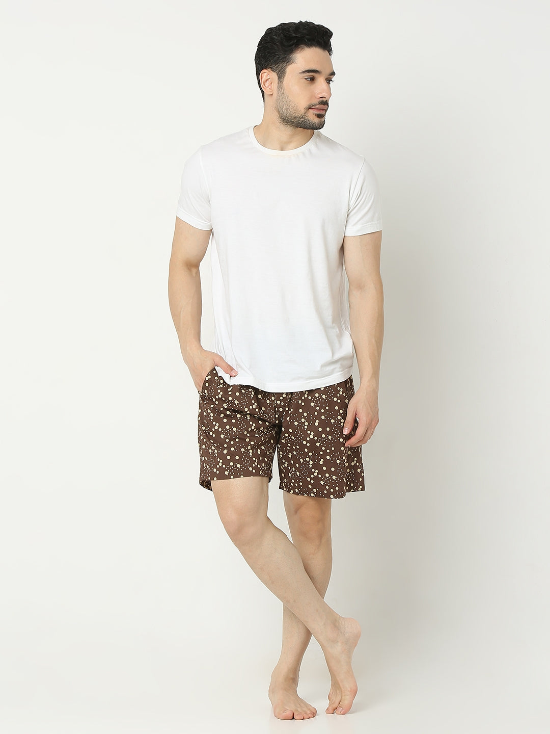 Men Premium Cotton Boxer Shorts- Underjeans By Spykar
