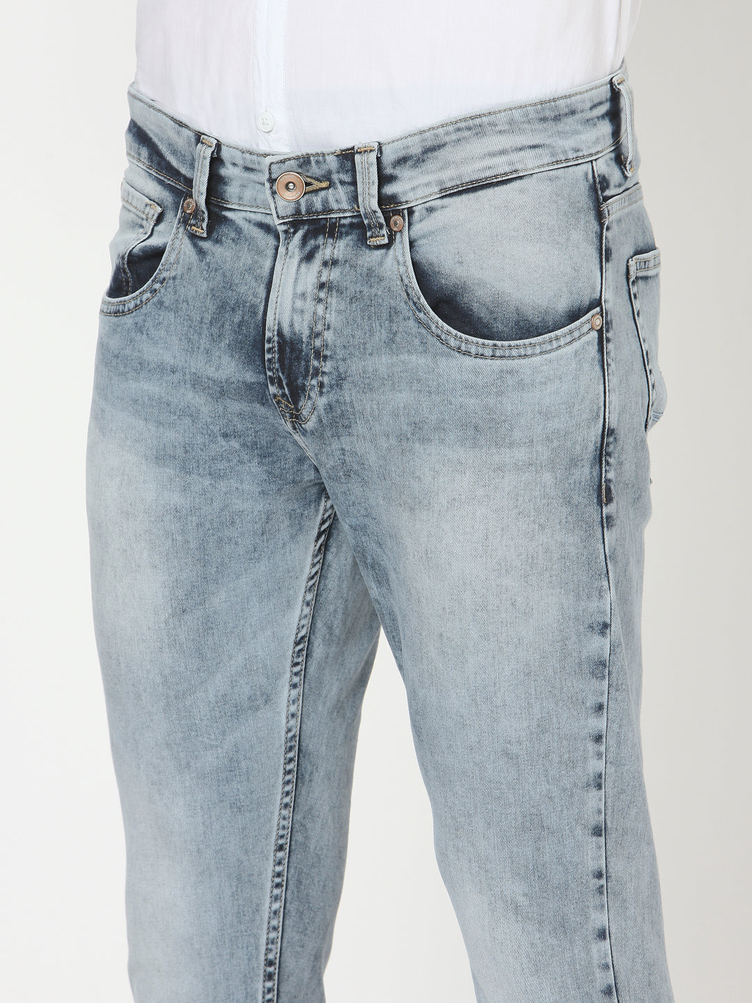 Spykar Blue Cotton Men Jeans (Kano)