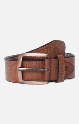 Spykar Tan Belt (L) & Olive Deodorant Combo