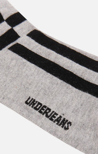 Men Premium Grey Ankle Length (Non Terry) Single Pair Of Socks- Underjeans By Spykar
