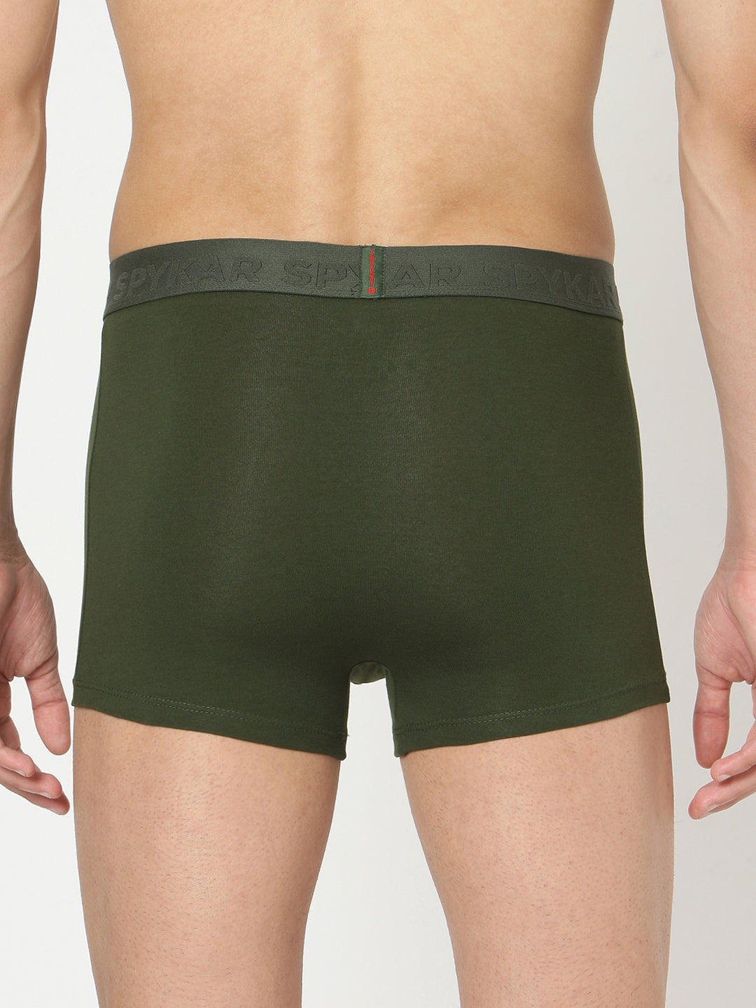 Underjeans By Spykar Men Premium Olive Cotton Blend Trunk