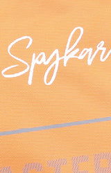 Spykar Orange Printed Backpack