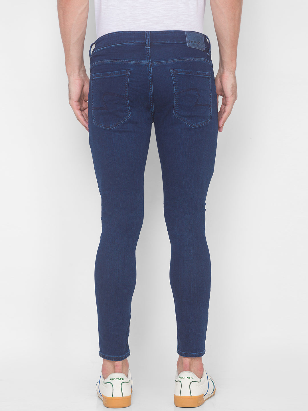 Spykar Men Blue Cotton Slim Fit Tapered Length Jeans (Kano)