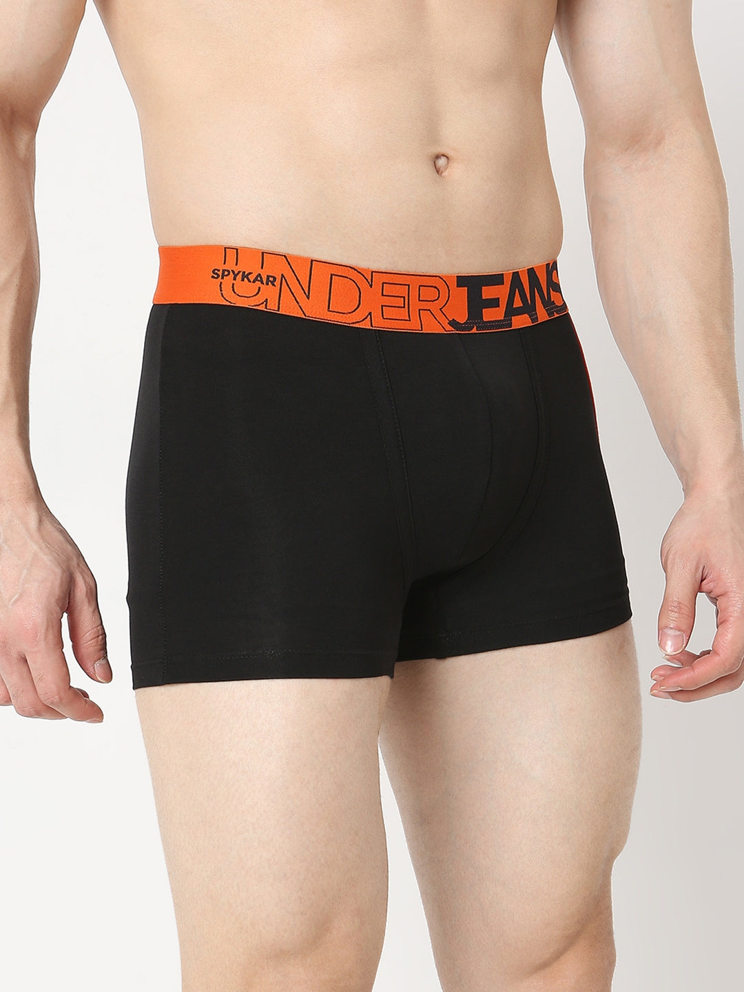 Underjeans by Spykar Men Premium Pack of 2 Black - White Trunk