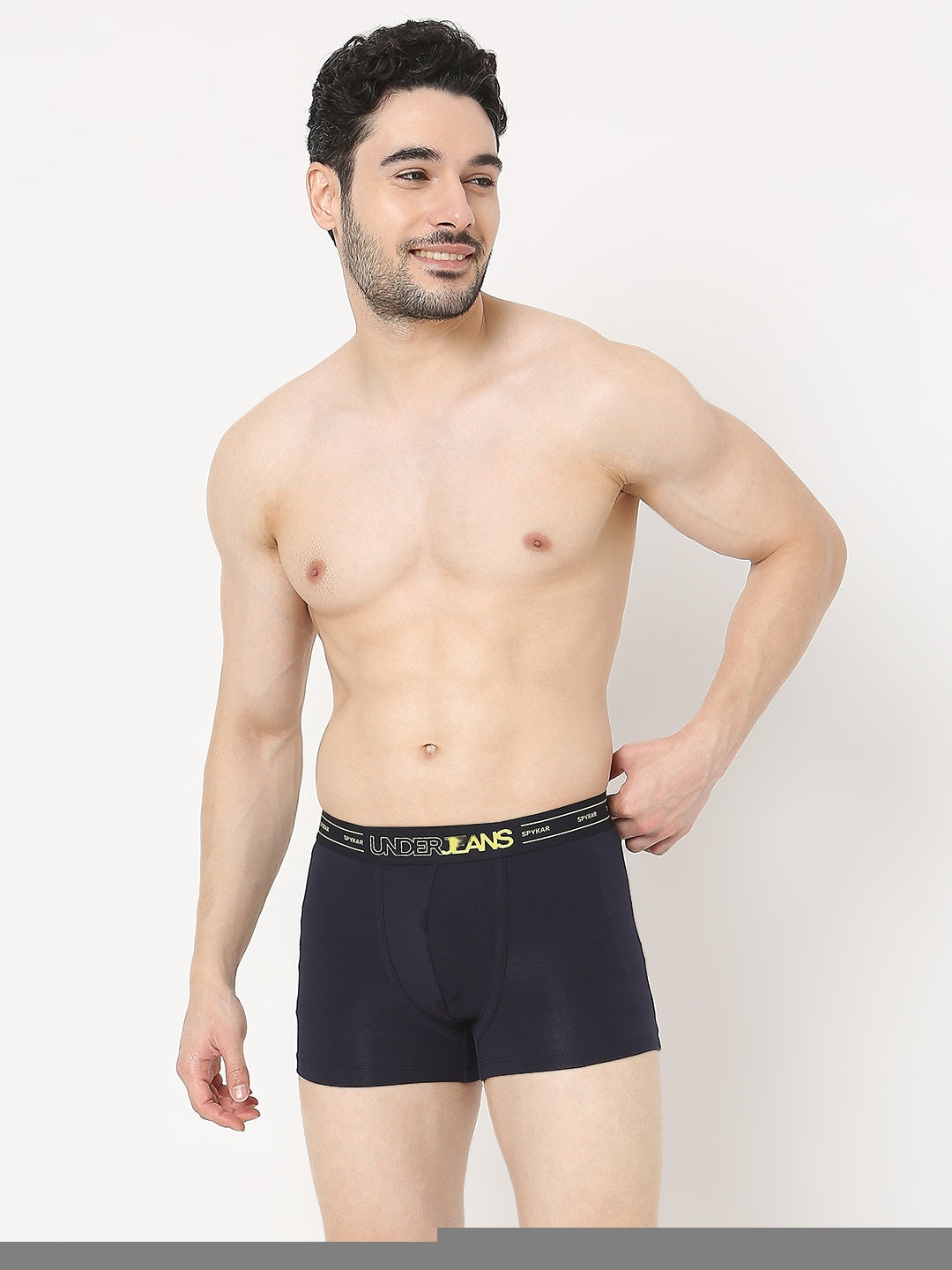 Underjeans by Spykar Men Premium Navy Trunk