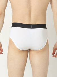 Underjeans By Spykar Men Premium White Brief Pack Of 2