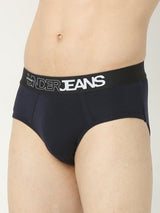 Underjeans By Spykar Men Premium Navy Brief Pack Of 2