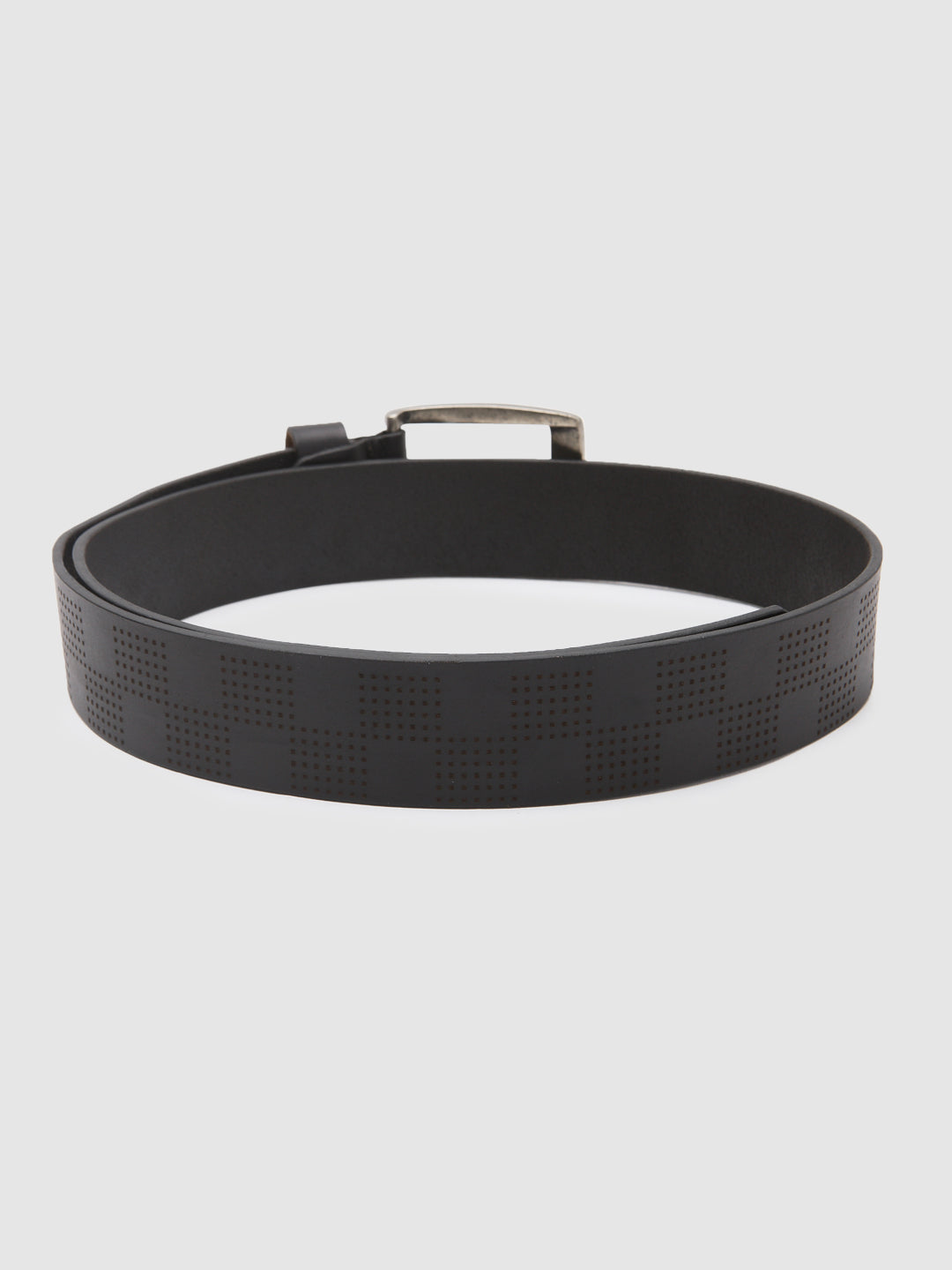 Spykar Black Genuine Leather Belt