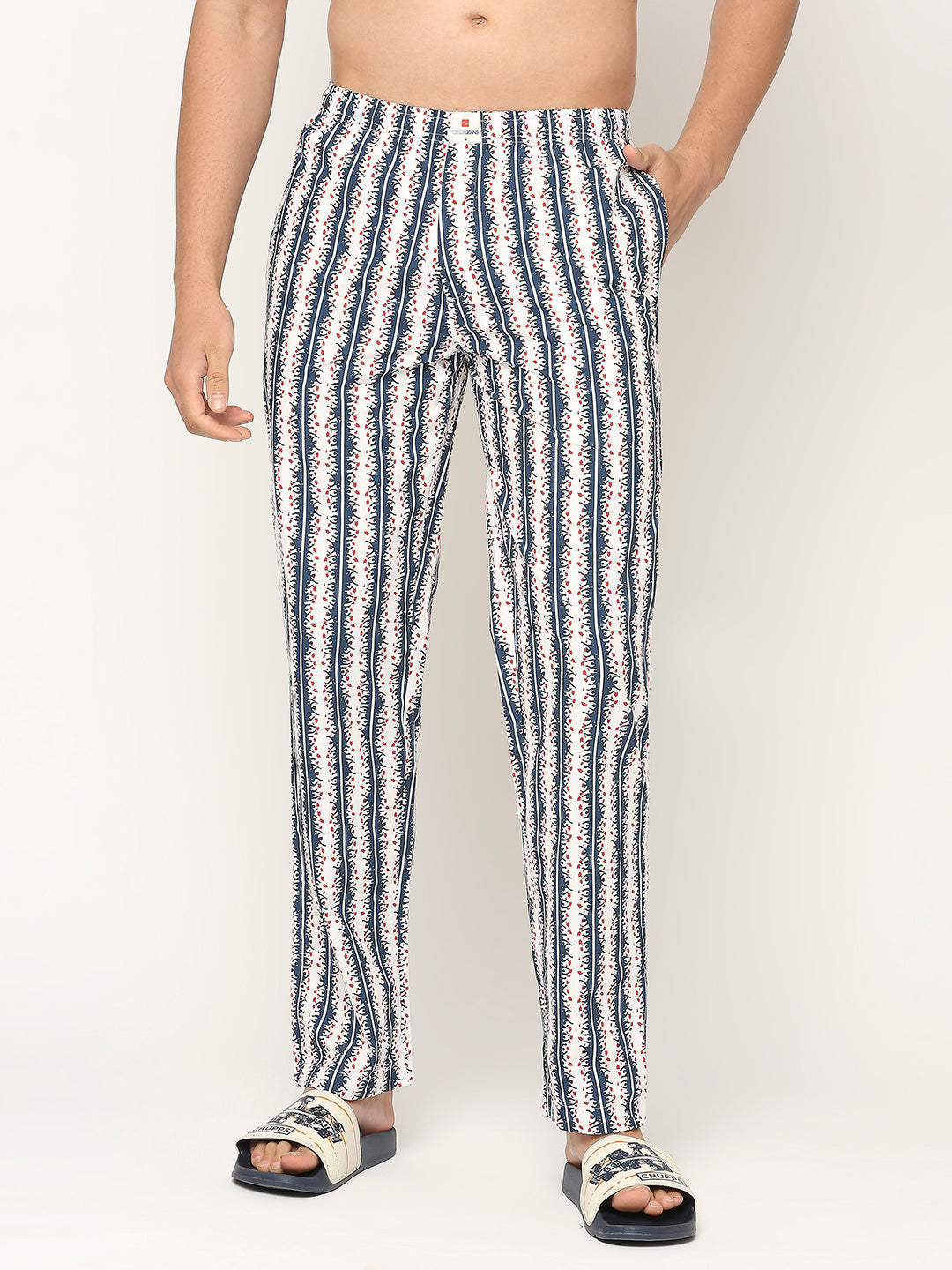 Lars Amadeus Men's Striped Slim Fit Contrast Color Drawstring Dress Pants -  Walmart.com