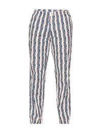 Men Premium Cotton Printed White Pyjama- Underjeans By Spykar